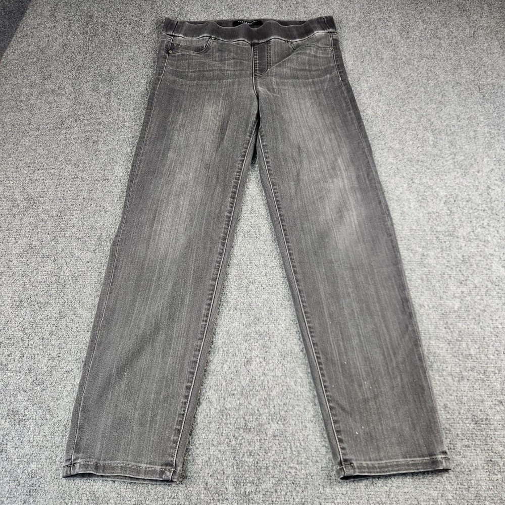 Liverpool Los Angeles The Slim Grey Pull On Jeans Womens 10/30‎ Elastic Waist